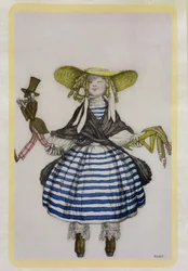 Costume pour la fille marionnette, de La Boutique Fantastique, 1917